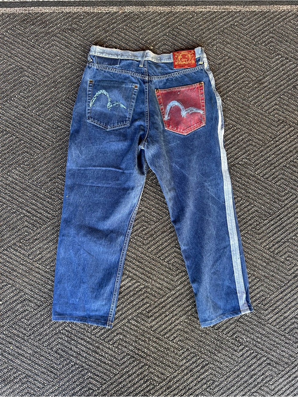 Evisu reversible jeans